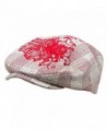 Flower Checkered Ivy Hat-Pink - C0111ZIHGLT