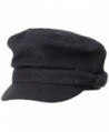 San Diego Hat Company Women's Brown Wool Blend Cabbie - Charcoal - CF11KYOJC9J