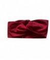 Sporty Shimmer Anne Shine Twist Headband (Wine Red) - Wine Red - CQ12NRYT7JT