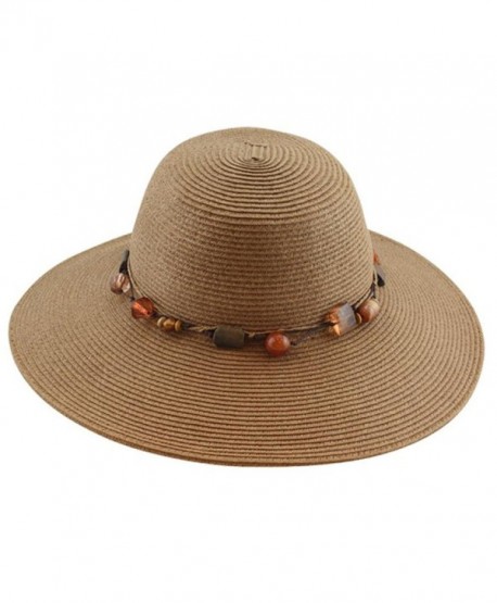 Port Classic Wide Brim Floppy Sun Hat - Brown - CN17Y08Z83E