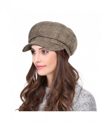 VBIGER newsboy Fedora Collection Z Khaki