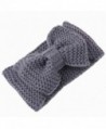 DORIC Women Bowknot Warm Winter Fashion Knit Headband Wool Headband - Green - CG186G0SDNT