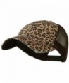 Wholesale Low Profile Soft Structured Canvas Leopard Print Cap (Brown) - 22065 - C811C0NBCJP