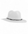 NYfashion101 Casual Braided Panama Fedora in Women's Fedoras