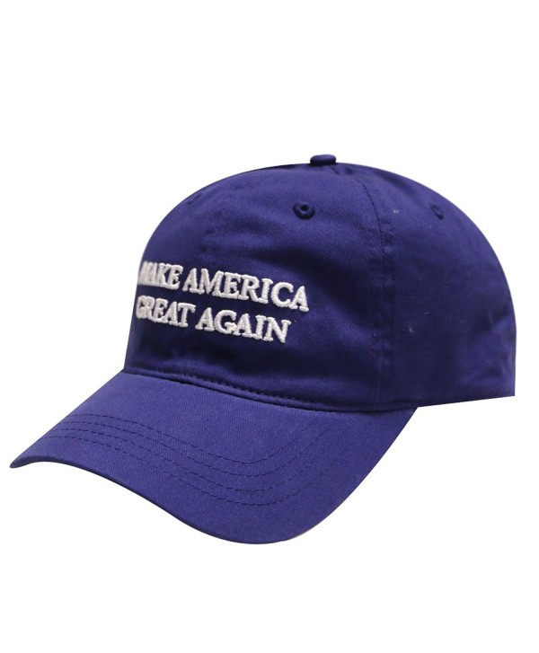 C104 Trump Make America Great Again Cotton Baseball Cap Navy - C412CMXKN01