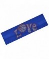 Basketball Rhinestone Cotton Stretch Headband - Royal Blue - CT11PTHQ7EJ