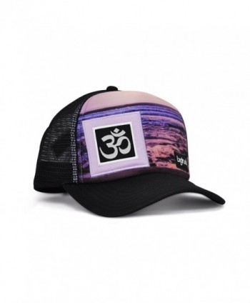 bigtruck Original Yoga Mesh Snapback Trucker Hat- Sublimated Lines - CB12E6U5TUH