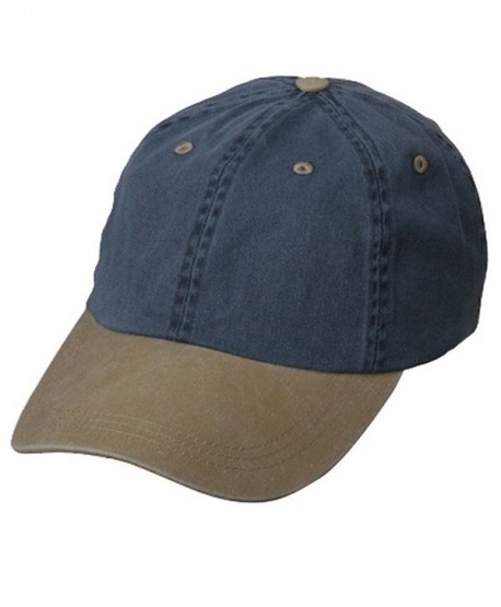 Wholesale Low Profile Pigment Dyed Cotton Twill Caps Hats (Navy/Khaki) - 21242 - CQ11174X7H3