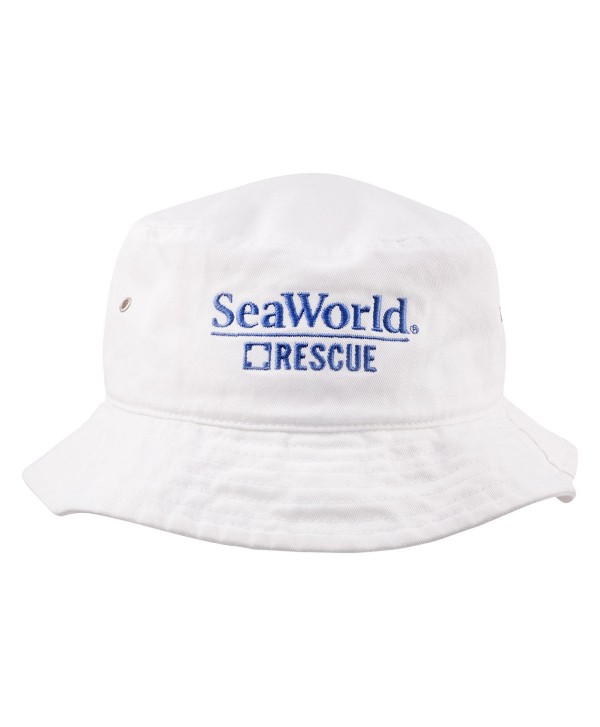 SeaWorld Rescue White Adult Bucket Hat - CY1295I5F1X