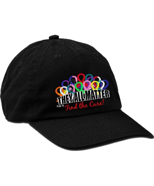 Fight Like a Girl They All Matter Embroidered Cap by - Black - CR128R9PMJB