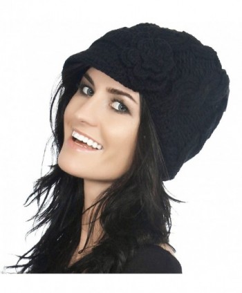 Simplicity Womens Winter Beanie 1128_Black in Women's Skullies & Beanies