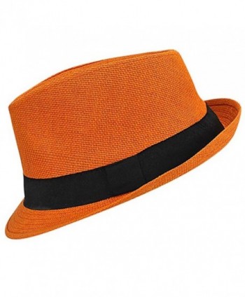 Luxury Divas Orange Basic Fedora