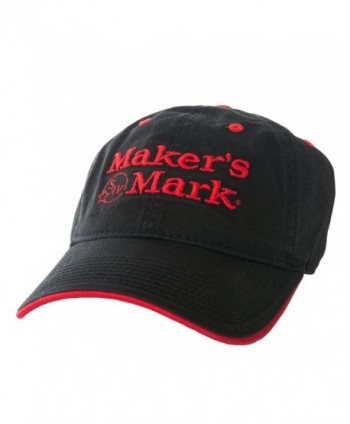 Maker's Mark SIV Embroidered Black Hat with Red Logo - CQ11U5AAMM1