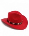 Vintage Western Cowboy Cowgirl Sombrero - Red - C9182XD2478