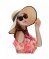 Itopfox Womens Bowknot Straw Floppy in Women's Sun Hats