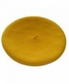 TRENTON French Style Lightweight Casual Classic Solid Color Wool Beret - Yellow - C612MA9SWO0