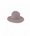 By Summer BYSUMMER C.C Cotton Crochet Lace Bucket Sun Hat - Light Grey - C217YG2SYDT