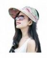 MatchLife Women's Summer Visor Cap UPF 50+ Foldable Wide Brim Beach Straw Sun Hat - Khaki - C5183GLH4K5