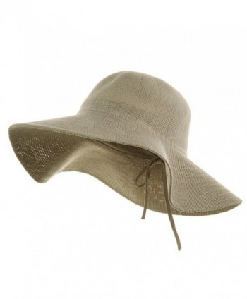 Knitted ML Wide Brim Hat - Khaki - CL114F2WW4N