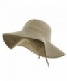 Knitted ML Wide Brim Hat - Khaki - CL114F2WW4N