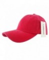 Ledamon Baseball Cap Vintage Dad Hat Plain Polo Washed Cotton Adjustable Hat Cap Unisex - Red - CX184Z06M58