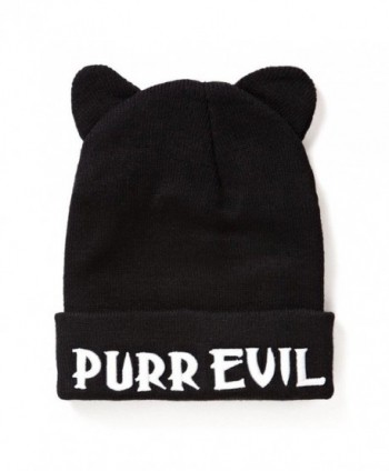 Purr Evil Beanie Killstar Black