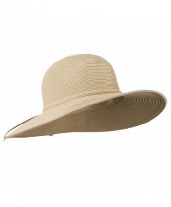 Solid Cotton Paper Braid Flat in Women's Sun Hats