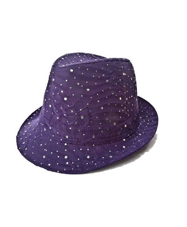 Sparkle Glitter Fedora / Purple / Red Hat Lady Society - C2112RT0Z3V