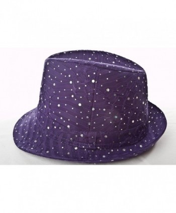 Sparkle Glitter Fedora Hat Society in Women's Fedoras