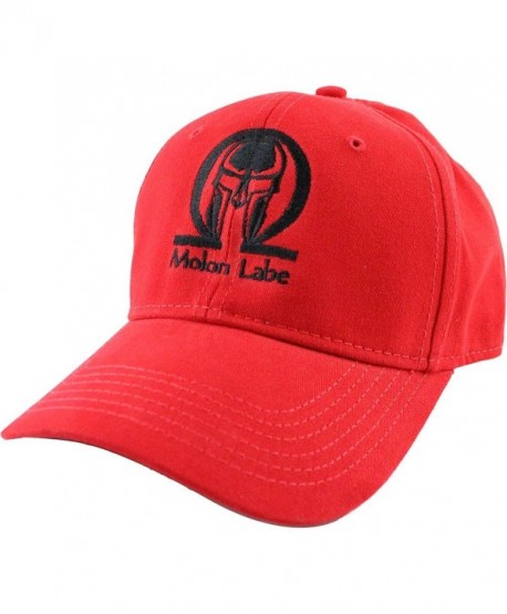 Molon Labe Baseball Cap - Red - CH12837I0J1
