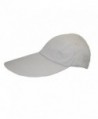 CTM Cotton Long 5 Inch Bill Visor Baseball Cap - Stone - C711CQDS8UF