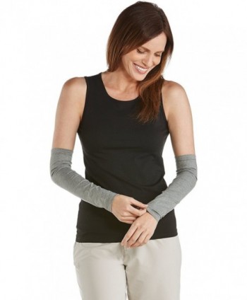 Coolibar UPF 50+ Women's Sun Sleeves - Sun Protective - Grey Heather - CR11JHJS5IB