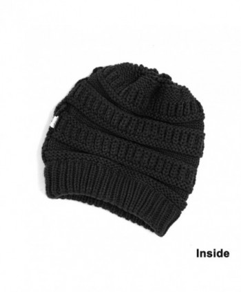 Lamdgbway Trendy Beanie Stretch Ponytail