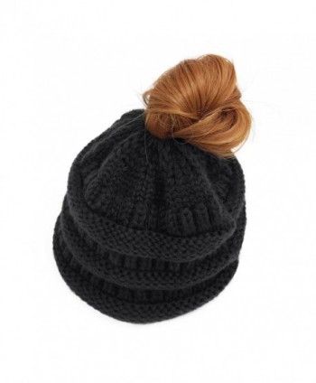 Lamdgbway Trendy Beanie Stretch Ponytail in Women's Skullies & Beanies