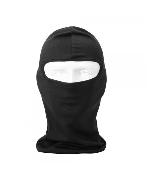 NewNow Candy Color Ultra Thin Windproof Winter Ski Face Mask Great Under A Bike Warm Balaclava Hood - Black - C011G5TFZLV