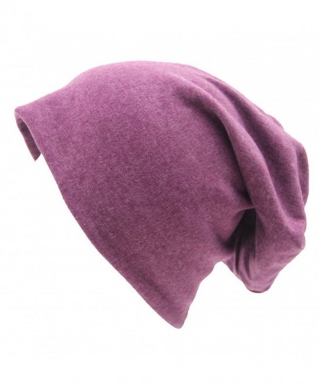 Eliffete Unisex Fashion Outdoor Sport Beanies Baggy Hippop Cotton Hat Skull Caps - B Purple - CA18655T9LY