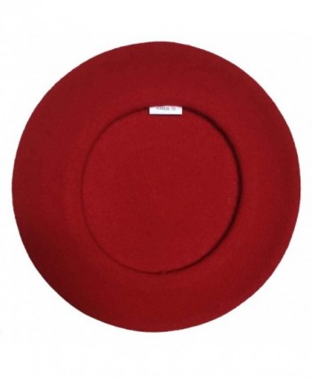 Laulhere Traditional French Wool Beret - Red - CP11KLP23FB