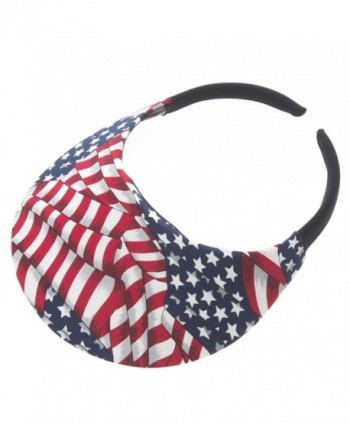 No Headache American Flag Visor - C112E3BE6M1