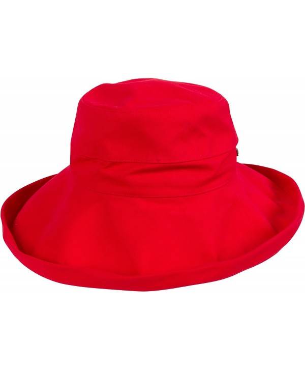 Sakkas Everyday Essentials Cotton Summer Hat - Red - CC11JNR1PTN