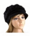 Mullsan Women Slouchy Beanie Newsboy Cap Warm Knit Snow Ski Caps - Black - CB11T6AUFFV