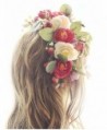 Missgrace Flower Wreath Headband Floral Crown Garland Halo for Wedding - CH12N3Z2V2J