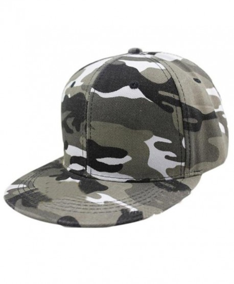 Kemilove Men Women Camouflage Baseball Cap Hip Hop Dance Hat Cap - Grey - CO12IFRTGUV