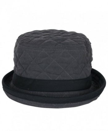 ililily Quilted Crushable hatband Charcoal