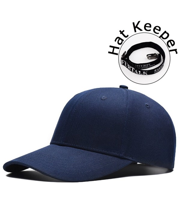 FURTALK Unisex Snapback Baseball Cap Hat - High Profile Solid Color Sporty Sexy Hats Keeper Original - Navy - CL182Z80N9O