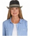 Coolibar UPF 50+ Women's Summer Fedora - Sun Protective - Black - CH12EGDDY9R