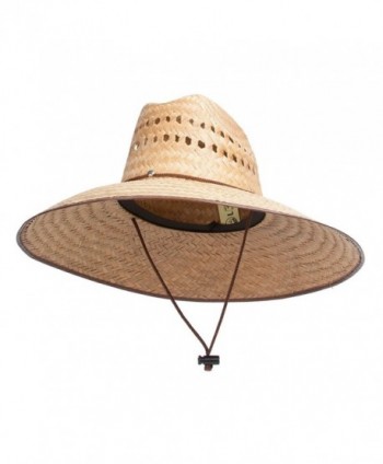 TOP HEADWEAR TopHeadwear Ultra 5" Wide Brim Straw Sun Hat w/Panel Holes - Natural - CS11ZGRKSN3