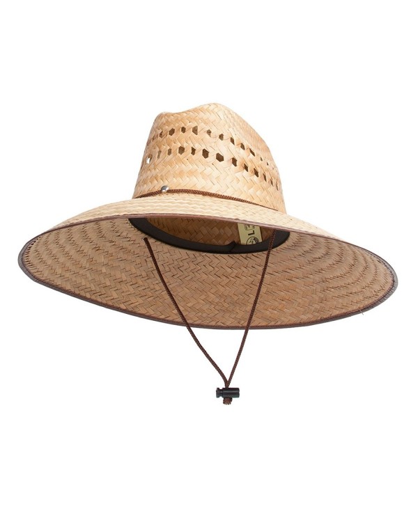 TOP HEADWEAR TopHeadwear Ultra 5" Wide Brim Straw Sun Hat w/Panel Holes - Natural - CS11ZGRKSN3