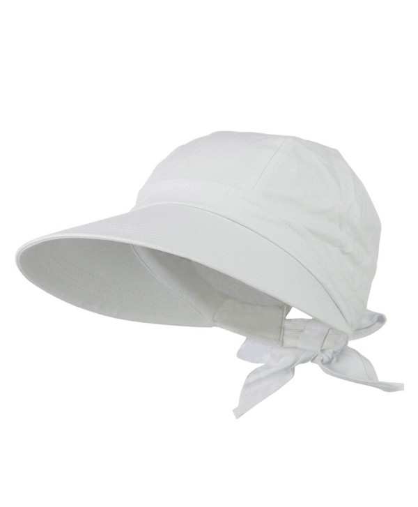 JFH Women's Classic Quintessential Sun Wide Visor Hat in Sold Bold Colors - White - CR11LBM4AAH