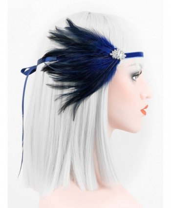 Zivyes Feather Headpiece Flapper Headband in Women's Headbands in Women's Hats & Caps