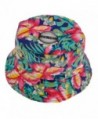 ZLYC Fashion Womens Bucket Hat Fishmen Cap Sun Hat - Flower (Red) - CT1229OEOKX
